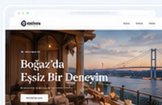 Otel & Turizm sektörü web tasarımı görsel konsepti