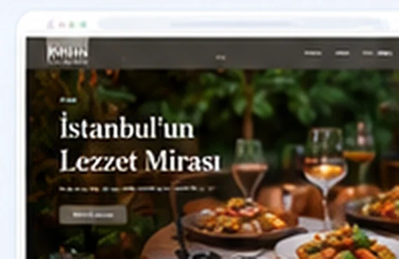 Restoran & Kafe sektörü web tasarımı görsel konsepti