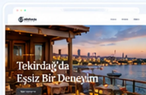 Restoran & Kafe sektörü web tasarımı görsel konsepti