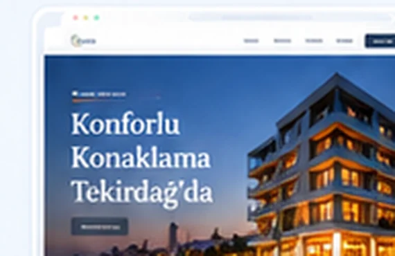 Otel & Turizm sektörü web tasarımı görsel konsepti