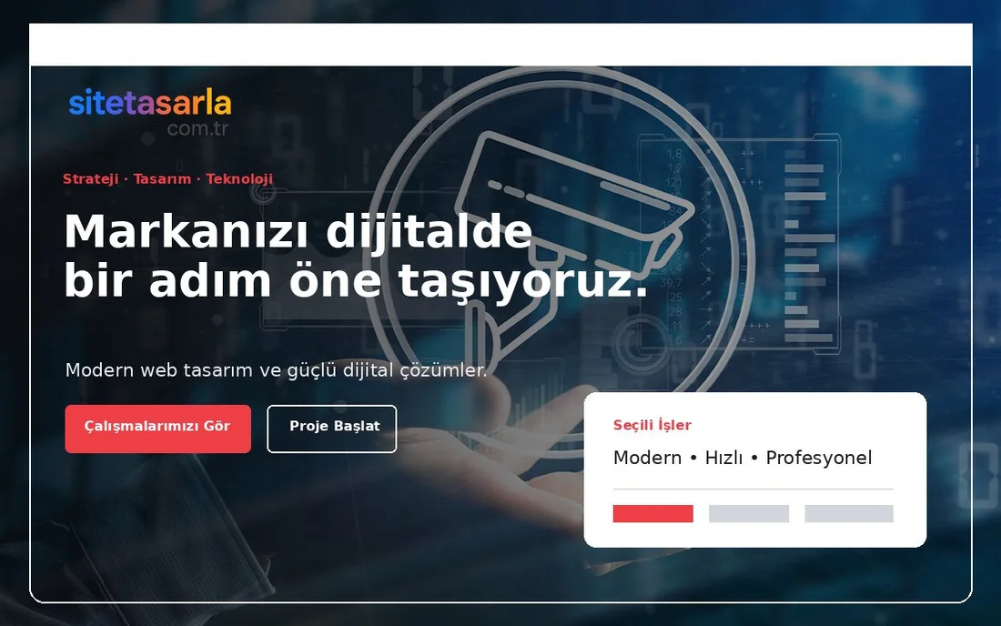 Ajans V3 web sitesi önizlemesi