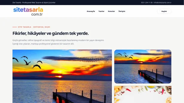 BlogV3 haber ve blog sitesi küçük önizlemesi